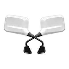 PEARL WHITE - IQUBE Coloured mirror - TVS Motor Company