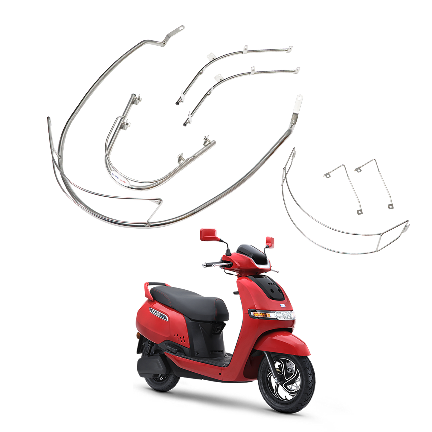 Kit Scooter Guard for iQube Stylish Protection for Your Scooter