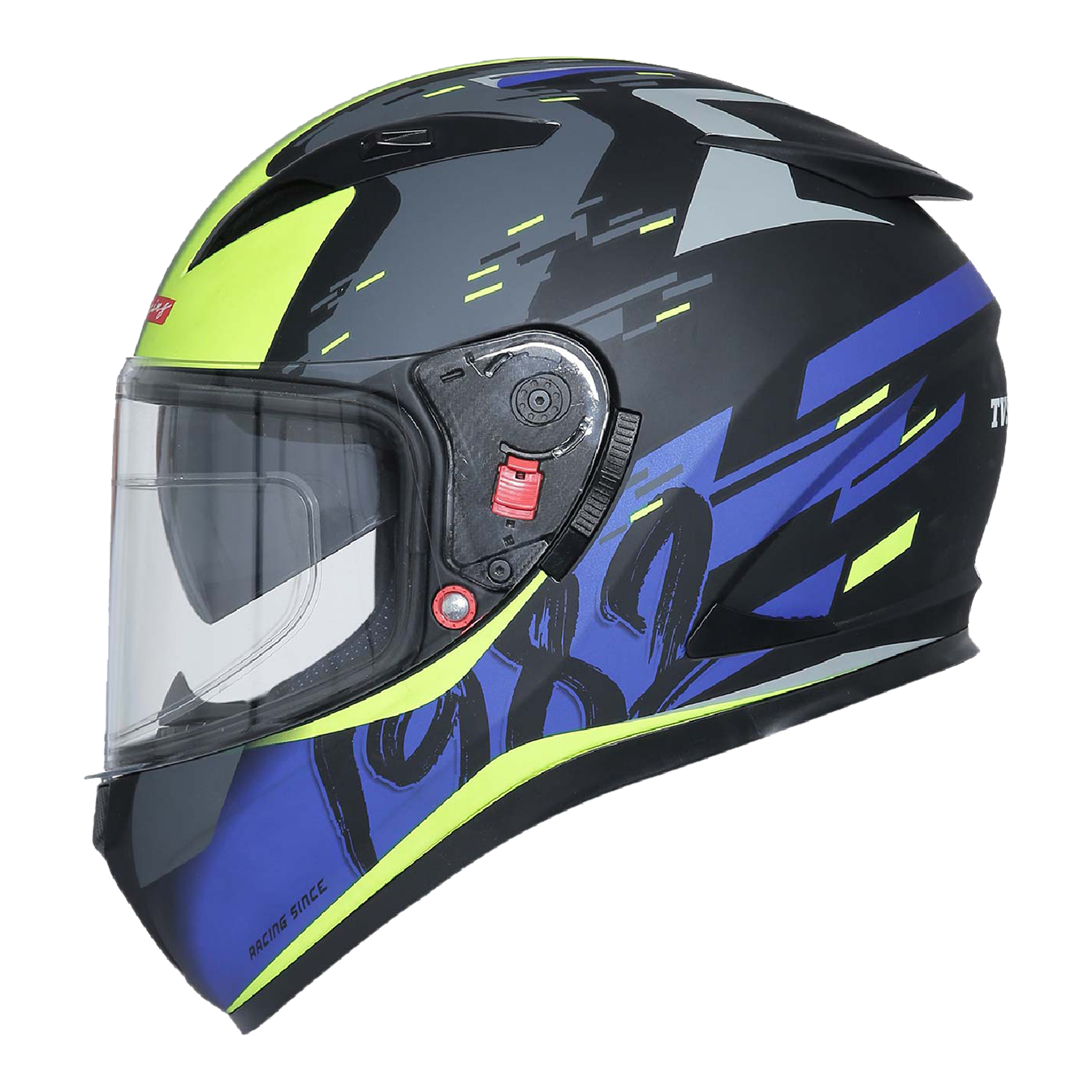  TVS Racing Dual Visor Helmet for Men – Anti-Fog Pin-Lock, Aerodynamic Design & DOT/ISI/ECE Certified – Premium Full Face Helmet For Men
