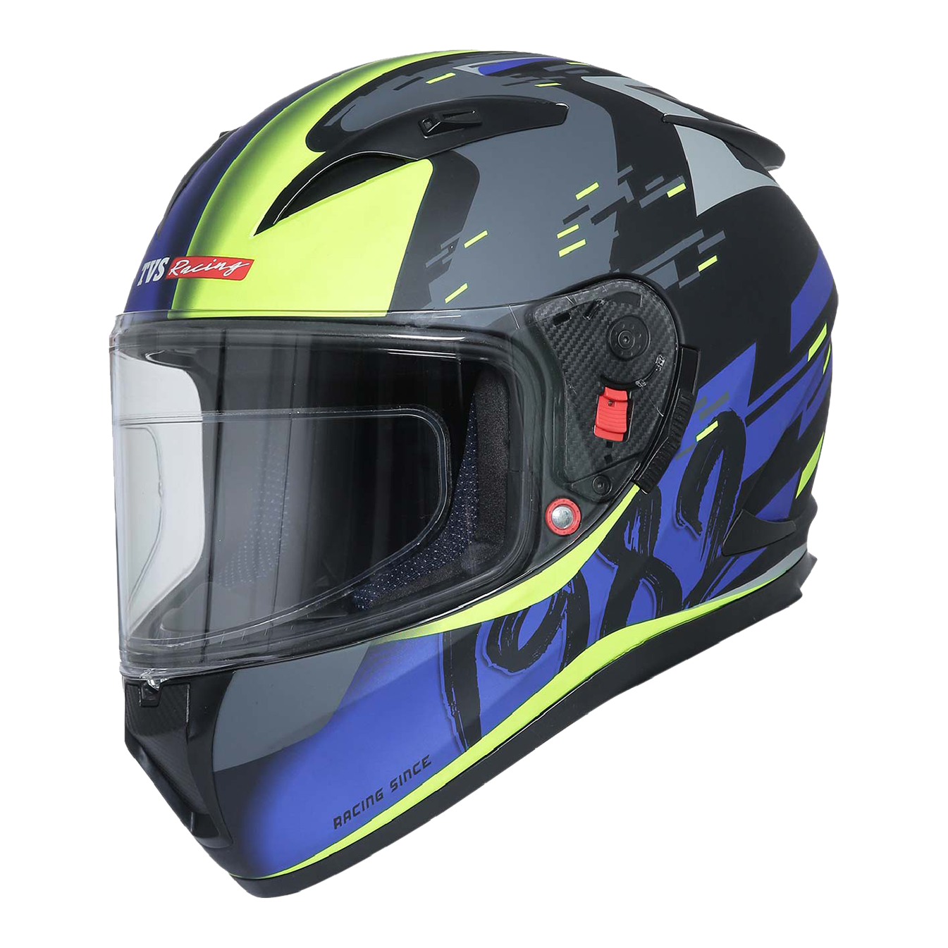  TVS Racing Helmet for Men – Anti-Fog Pin-Lock, Aerodynamic Design & DOT/ISI/ECE Certified – Premium Bike Helmet with Secure Fastening