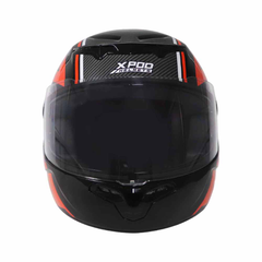 TVS XPOD LT Helmet Black/Orange - Durable Full Face Protection