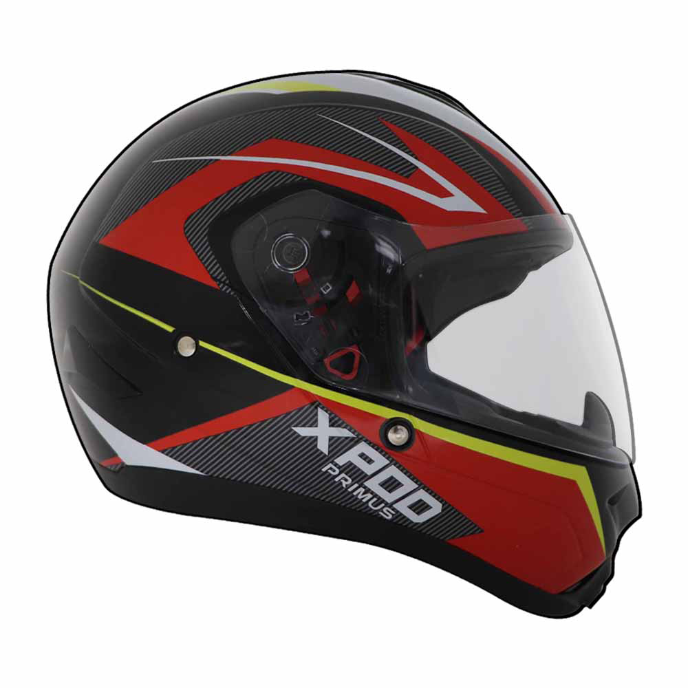  TVS Xpod Primus Single Visor Helmet Red  Durable and Protective