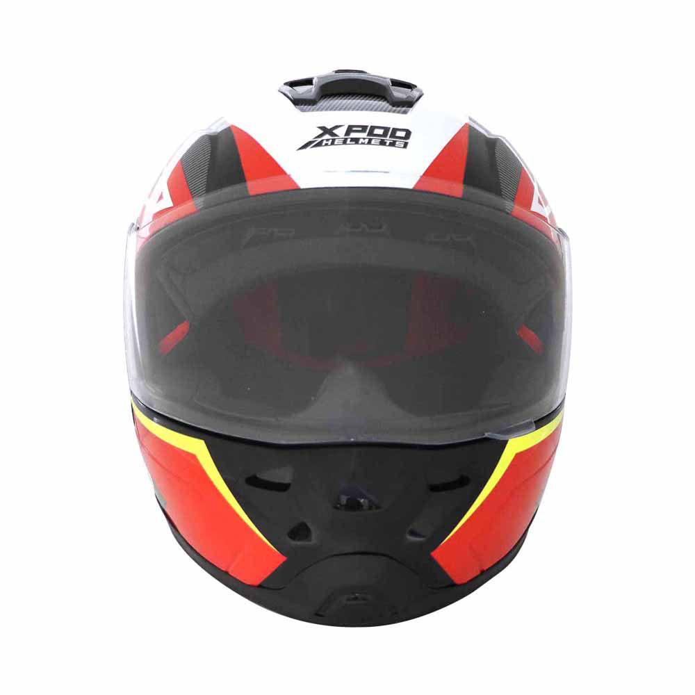  TVS Xpod Primus Single Visor Helmet Red  Durable and Protective