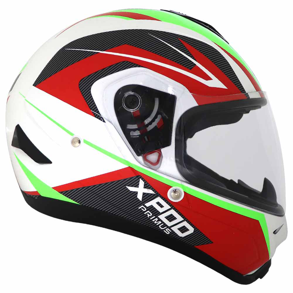  TVS XPOD Primus Helmet Single Visor White - Secure Ride Gear