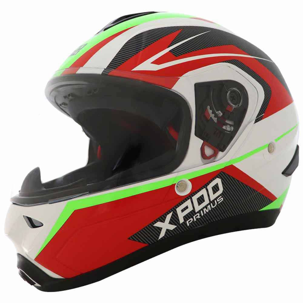  TVS XPOD Primus Helmet Single Visor White - Secure Ride Gear