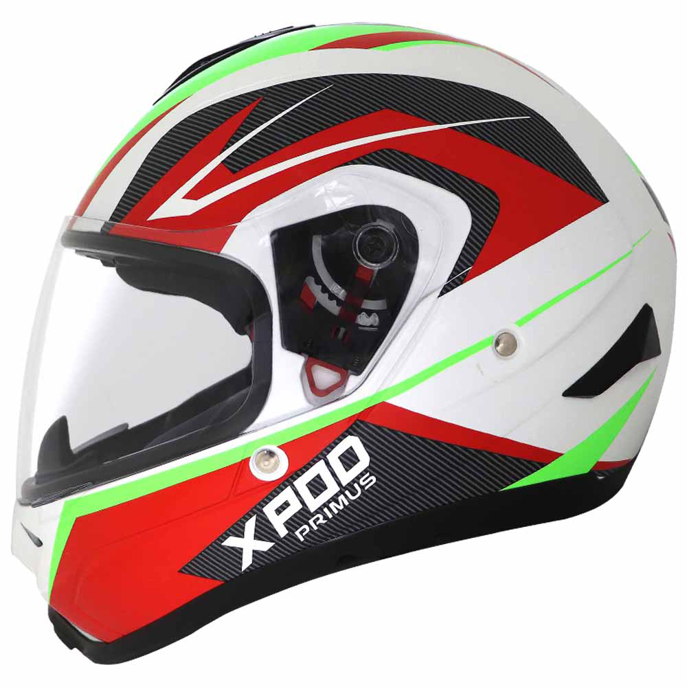  TVS XPOD Primus Helmet Single Visor White - Secure Ride Gear