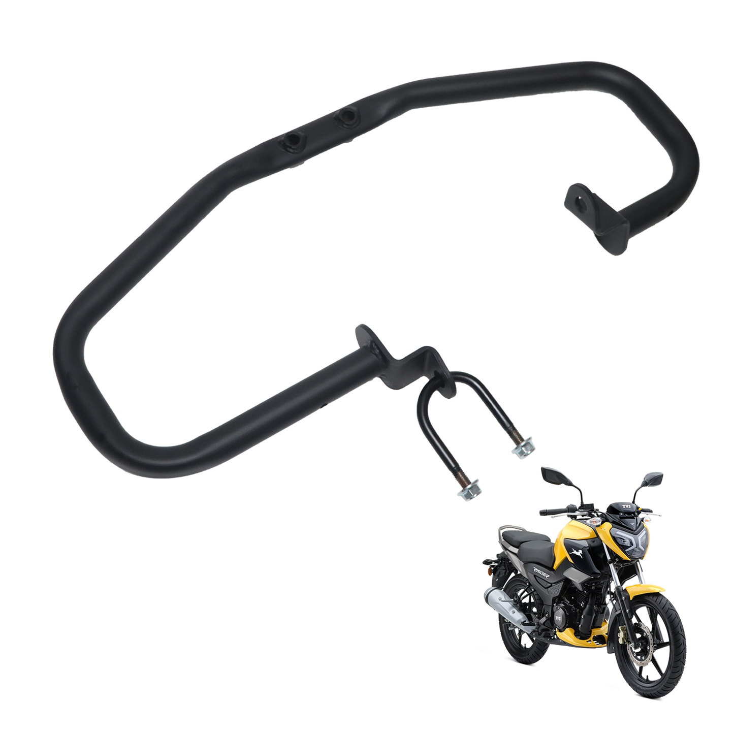 TVS Crash Guard Comp  Strong & Durable Protection for TVS Bikes