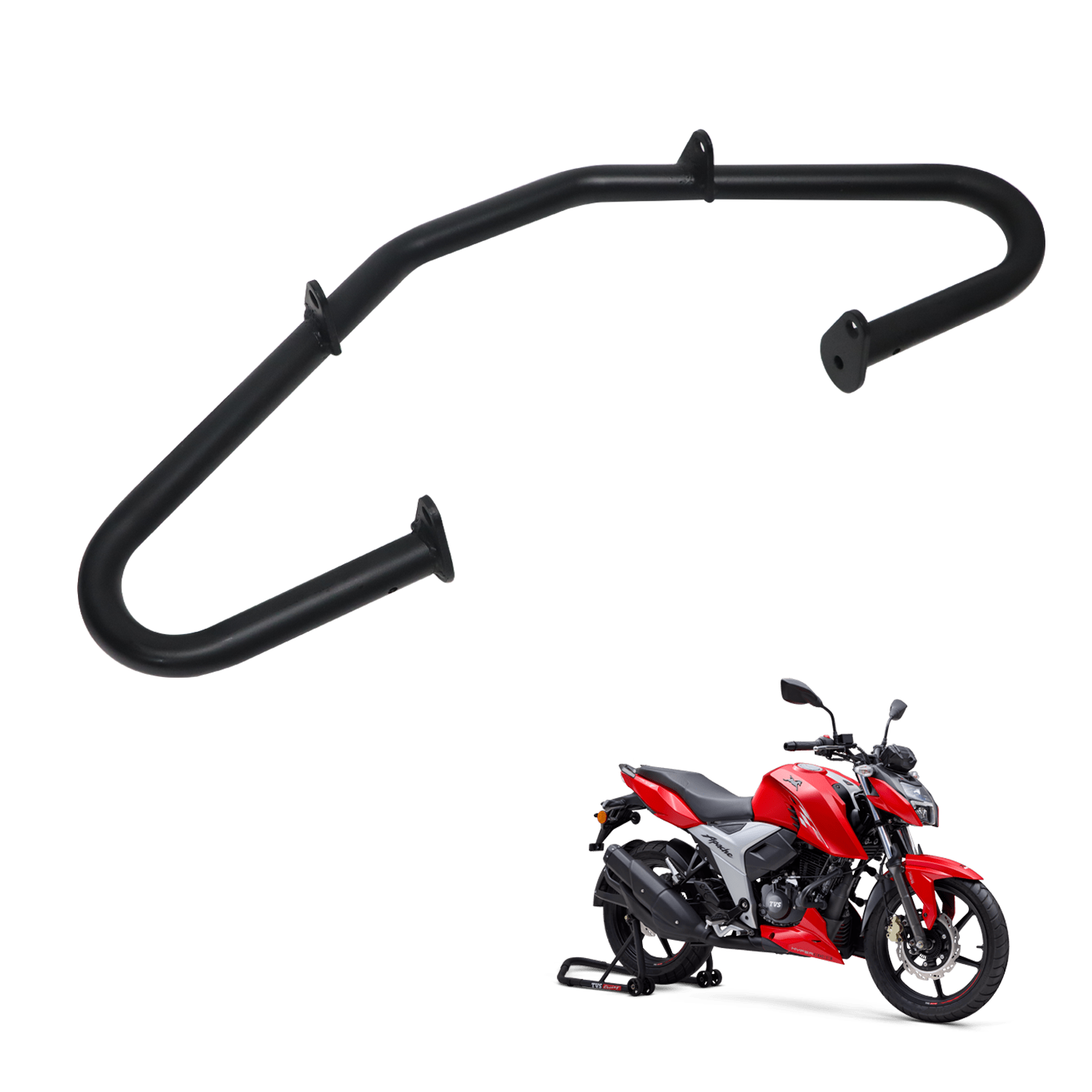  TVS Crash Guard Compatible for TVS Apache  Superior Safety & Protection