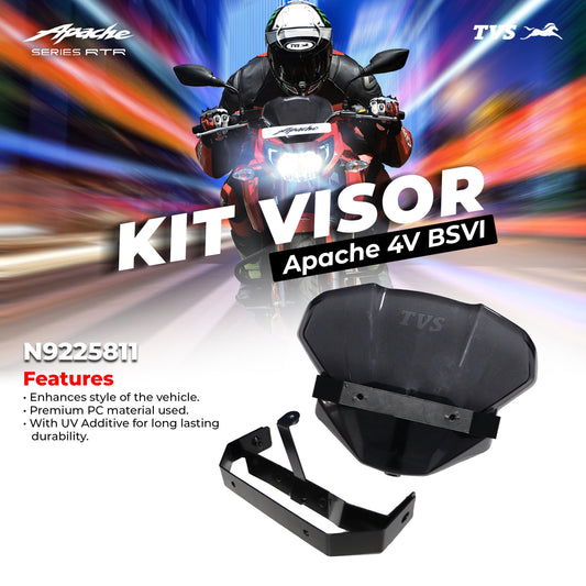 TVS Apache 4V BS-VI Kit Visor | Premium Protection for Your Bike