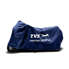 TVS Ronin Vehicle Cover, Color: Blue - Superior Water Resistance (2024 or before Edition)