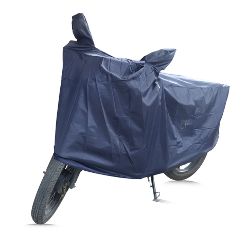 VEHICLE COVER BLUE WITH ELASTIC - MC - TVS Motor Company