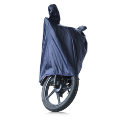 VEHICLE COVER BLUE WITH ELASTIC - MC - TVS Motor Company