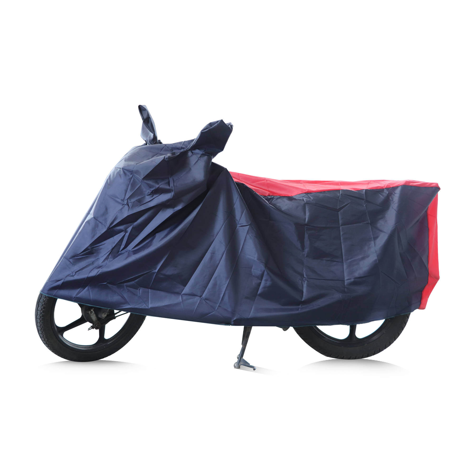  TVS VEHICLE COVER BLUE WITH RED - MC