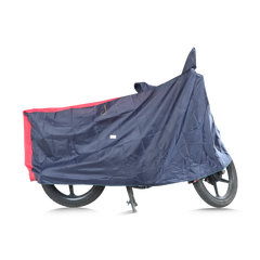 VEHICLE COVER BLUE WITH RED - MC - TVS Motor Company