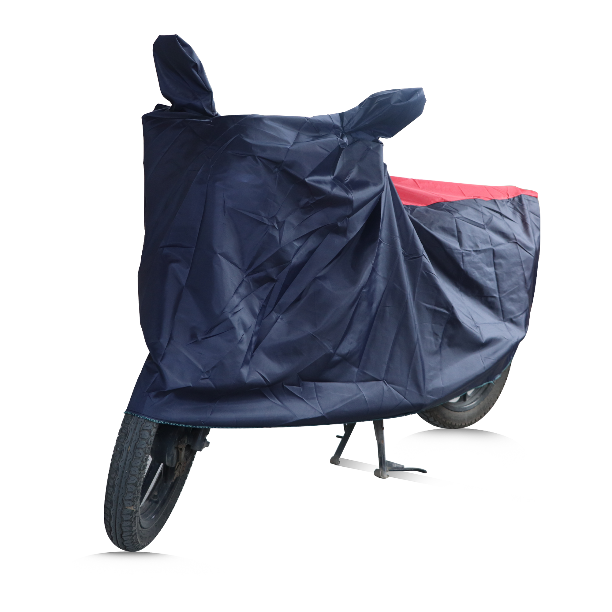  TVS VEHICLE COVER BLUE WITH RED - MC