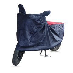 VEHICLE COVER BLUE WITH RED - MC - TVS Motor Company