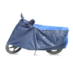 TVS Vehicle Cover -  Navy Blue with Royal Blue-MC | All-Weather Protection, Perfect Fit, and Ultimate Shield for Your Ride - TVS Motor Company