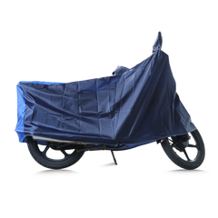 TVS Vehicle Cover -  Navy Blue with Royal Blue-MC | All-Weather Protection, Perfect Fit, and Ultimate Shield for Your Ride - TVS Motor Company