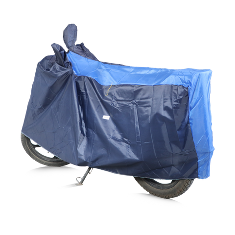 TVS Vehicle Cover -  Navy Blue with Royal Blue-MC | All-Weather Protection, Perfect Fit, and Ultimate Shield for Your Ride - TVS Motor Company