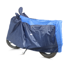TVS Vehicle Cover -  Navy Blue with Royal Blue-MC | All-Weather Protection, Perfect Fit, and Ultimate Shield for Your Ride - TVS Motor Company