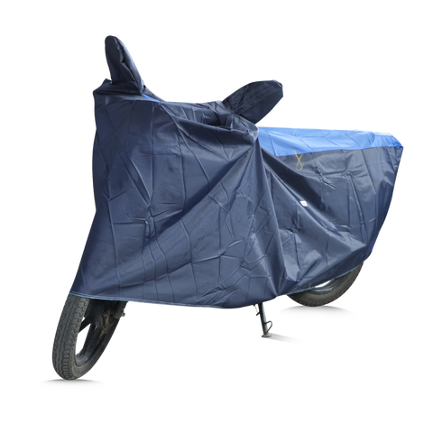 TVS Vehicle Cover -  Navy Blue with Royal Blue-MC | All-Weather Protection, Perfect Fit, and Ultimate Shield for Your Ride - TVS Motor Company