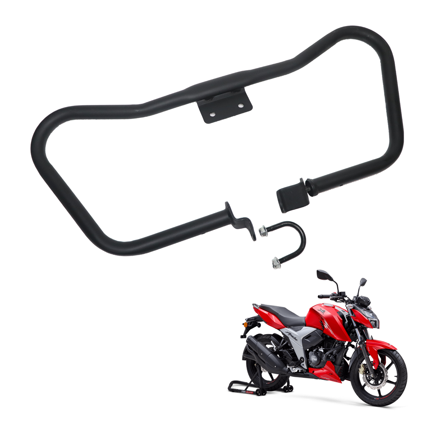 TVS Apache Crash Guard Comp - Heavy-Duty Protection for Safe Riding