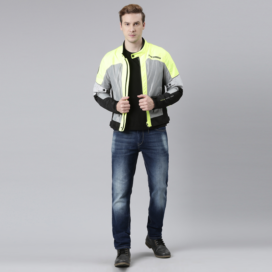  TVS Racing Street Striker Jacket Red/Black  Superior Protection & Style