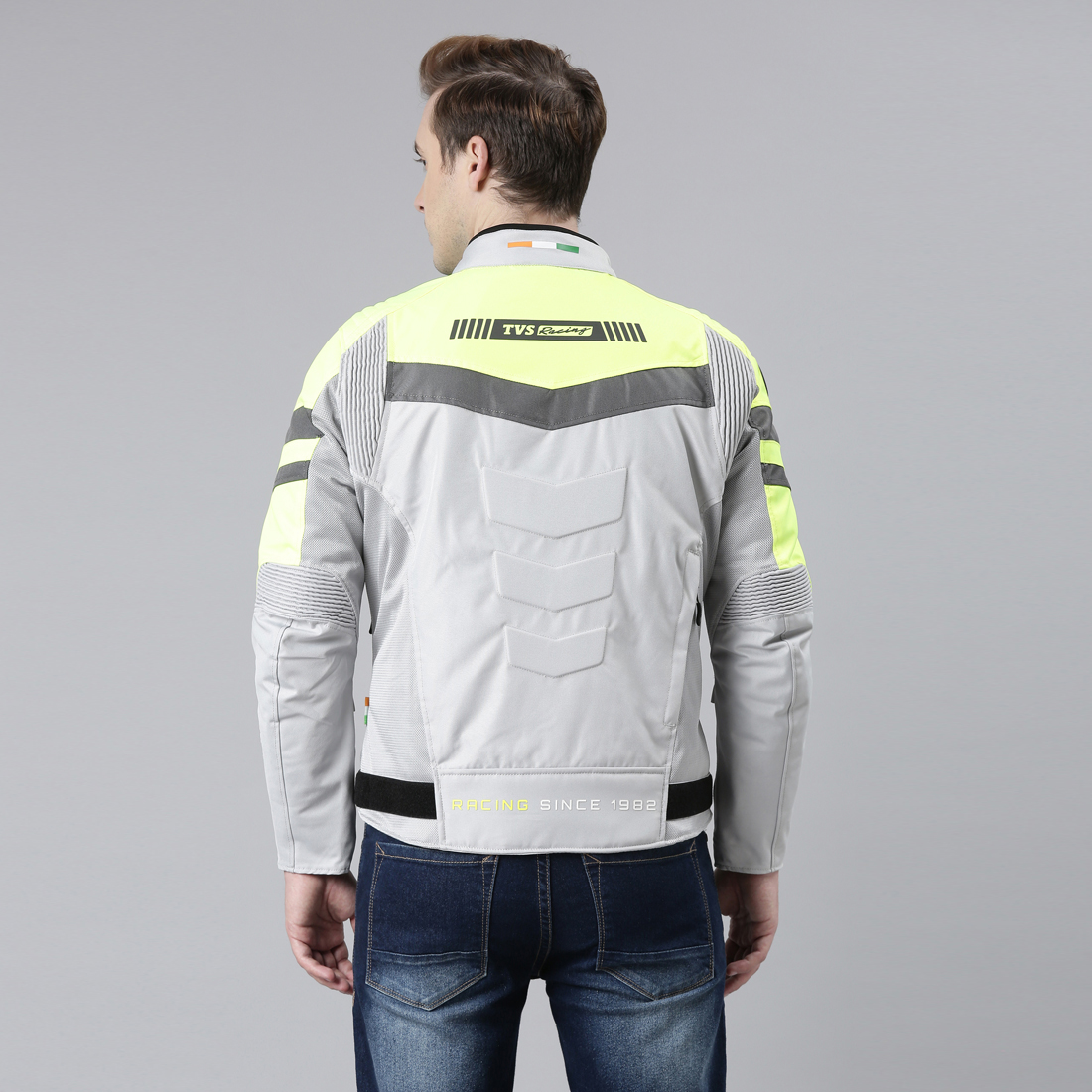  TVS Racing Aegis 3-Layer Riding Jacket for Men- All Weather Adaptability, CE Level 2 Armour Protection-Premium Bike Jackets for Bikers