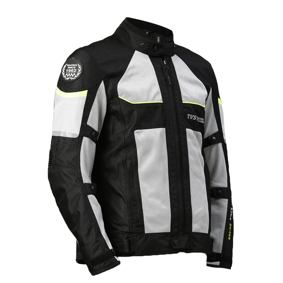  TVS Racing Aegis 3-Layer Riding Jacket for Men- All Weather Adaptability, CE Level 2 Armour Protection-Premium Bike Jackets for Bikers
