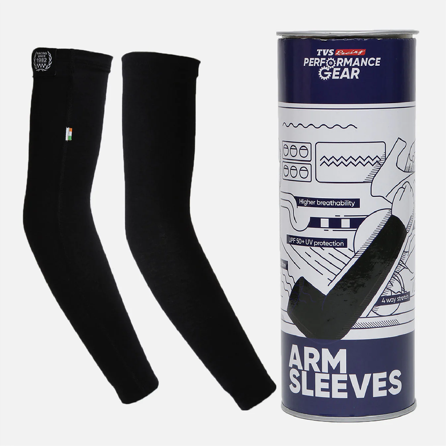  TVS Racing Arm Sleeves - Color: Grey
