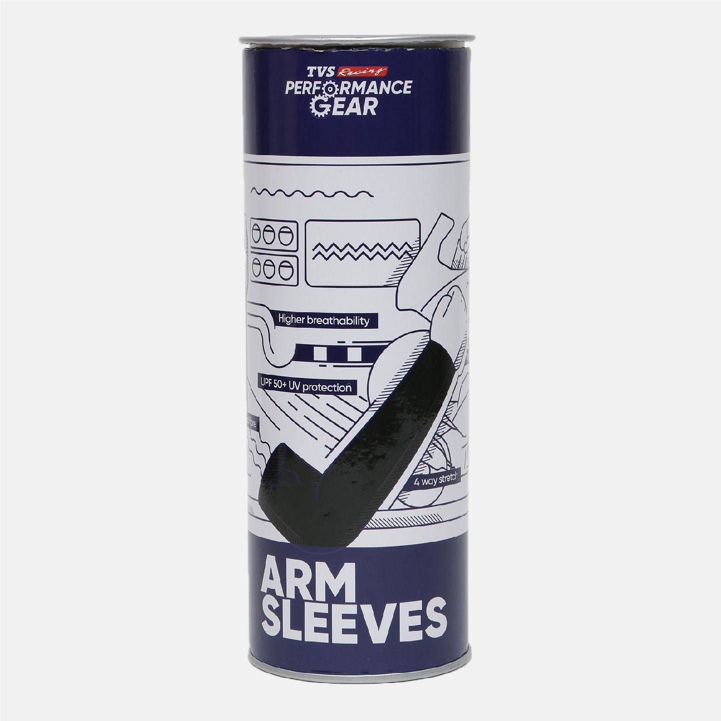  TVS Racing Arm Sleeves - Color: Grey