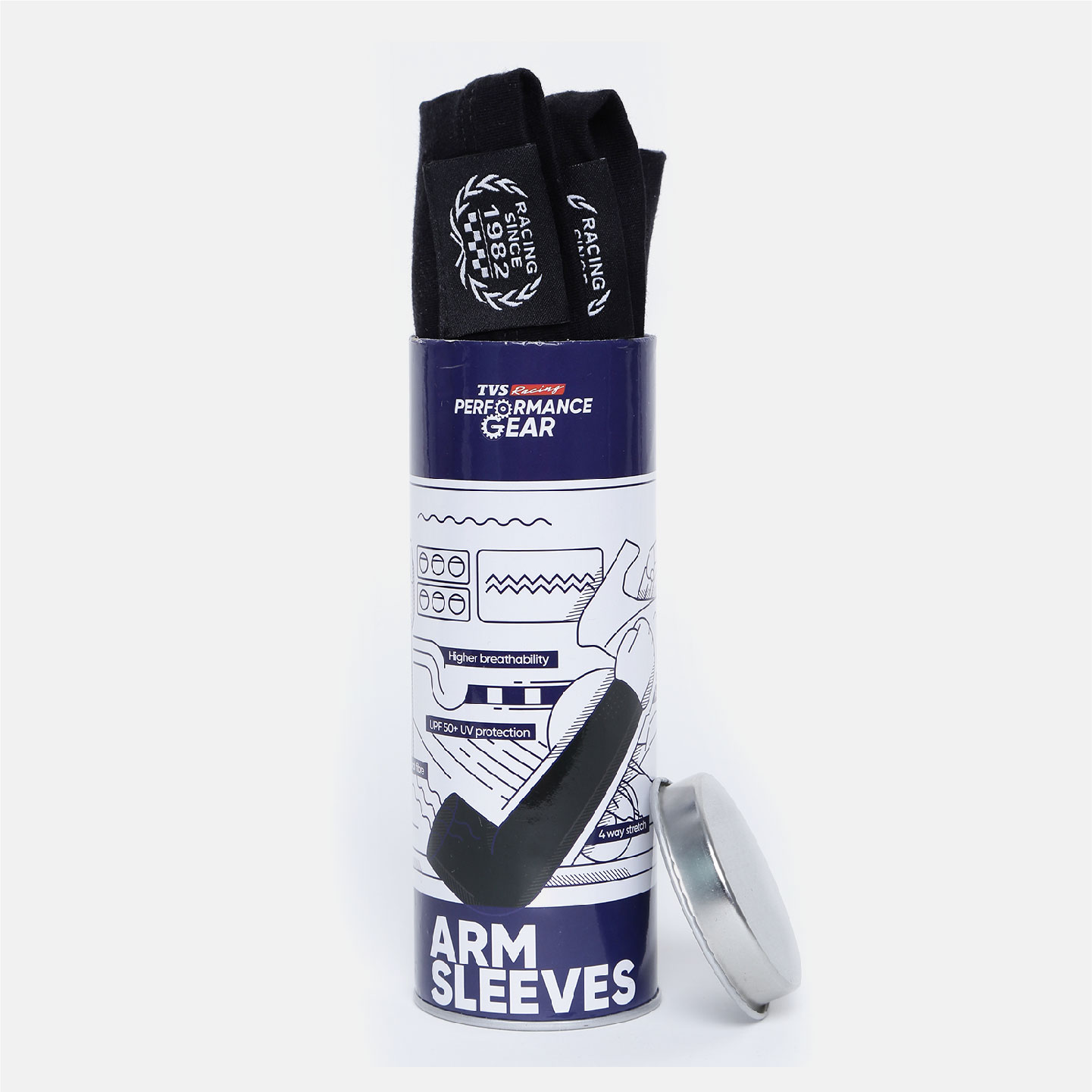  TVS Racing Arm Sleeves - Color: Grey