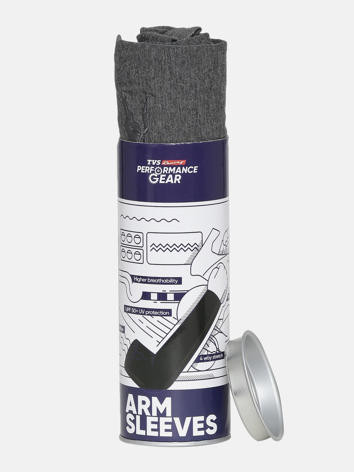  TVS Racing Arm Sleeves - Color: Grey