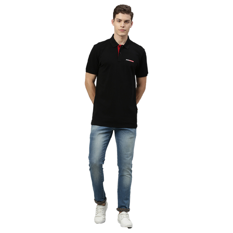 TVS Racing Polo Neck Cotton T Shirt, Color