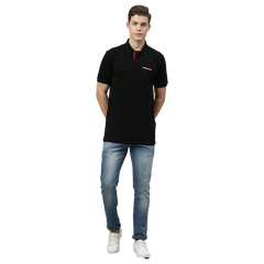 TVS Racing Polo Neck Cotton T Shirt, Color