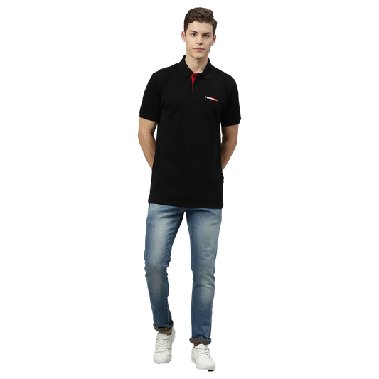 TVS Racing Polo Neck Cotton T Shirt, Color