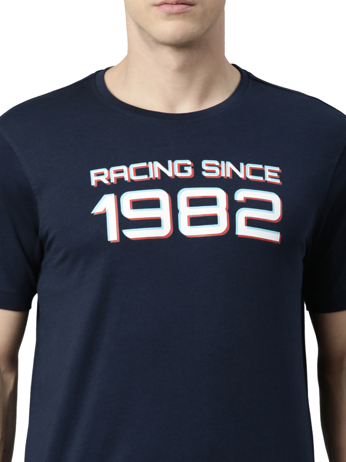  TVS Racing Classic Round Neck Cotton T-Shirt for Men