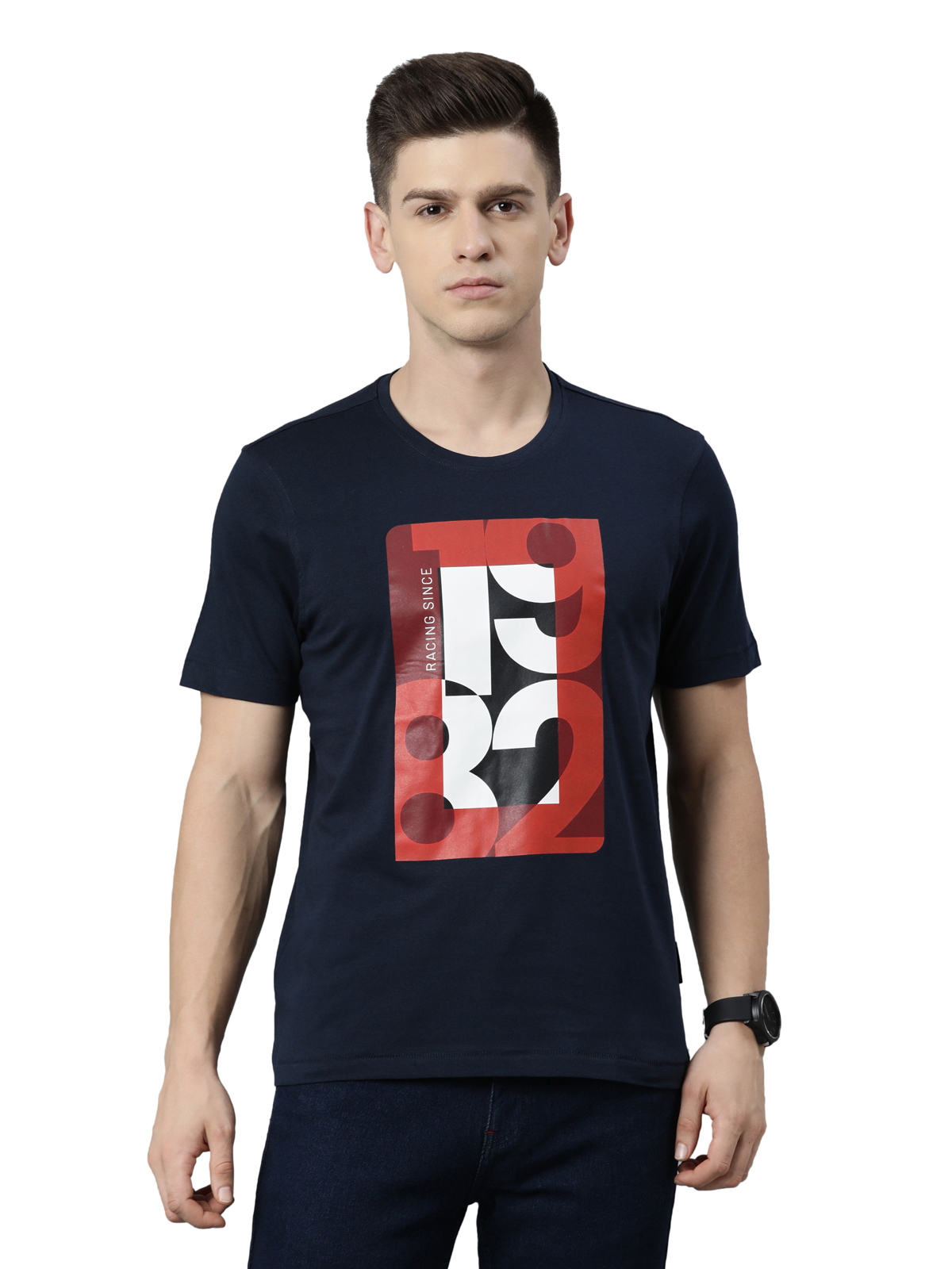  TVS RACING RIDER ROUND NECK TEE 1982 TYPE 7