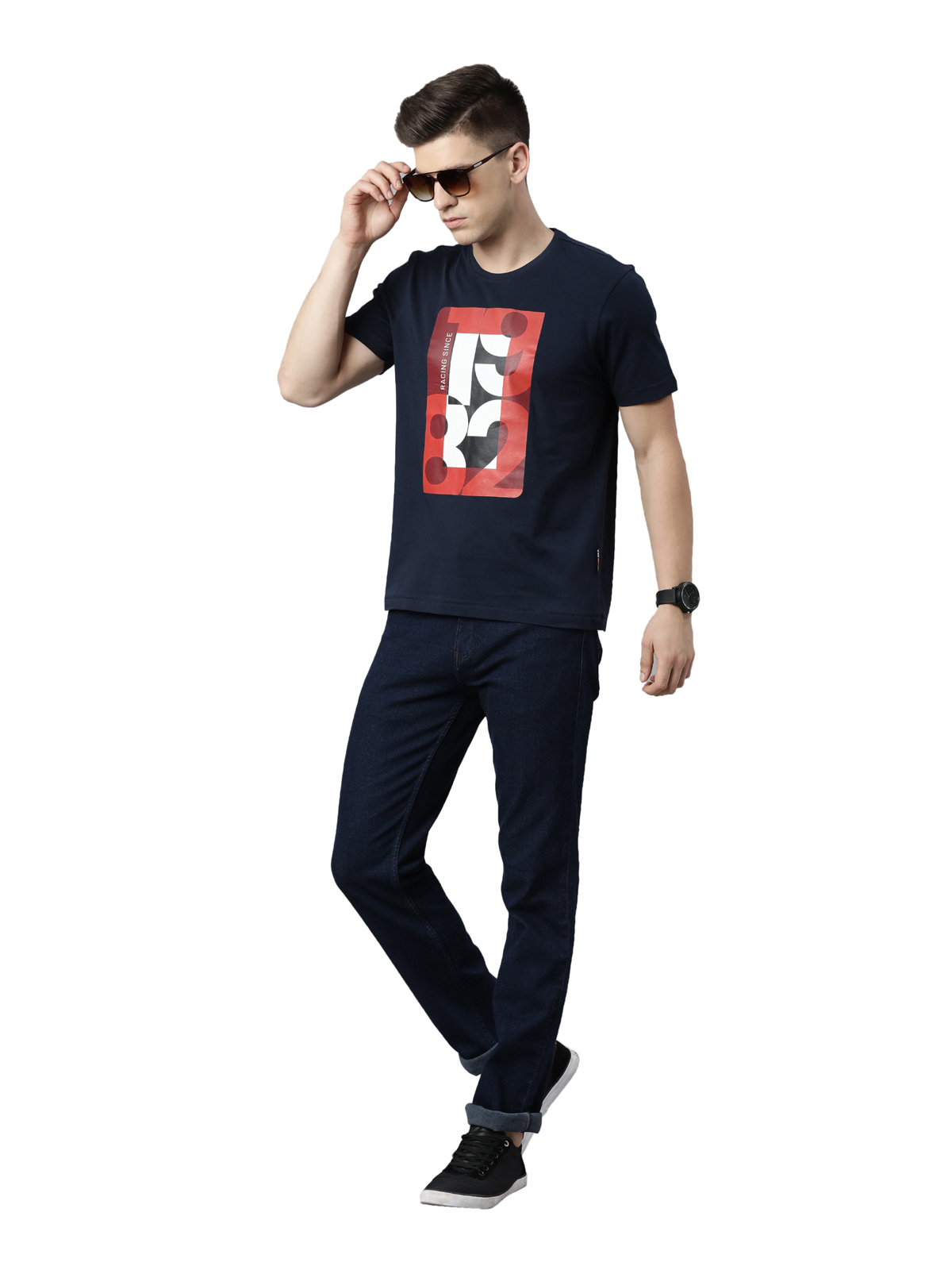  TVS RACING RIDER ROUND NECK TEE 1982 TYPE 7
