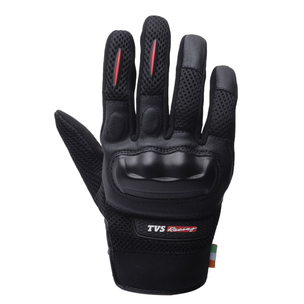 TVS Street Riding Gloves Black Sleek and Protective