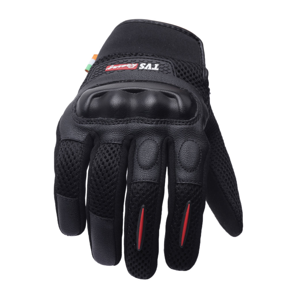  TVS Street Riding Gloves Black Sleek and Protective