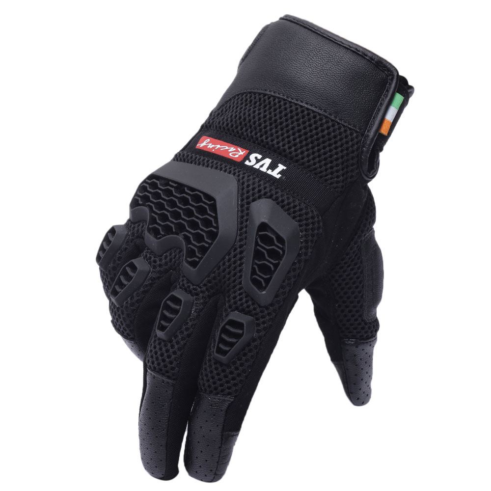  Adventure Riding Gloves Black Rugged and Durable for Long Rides