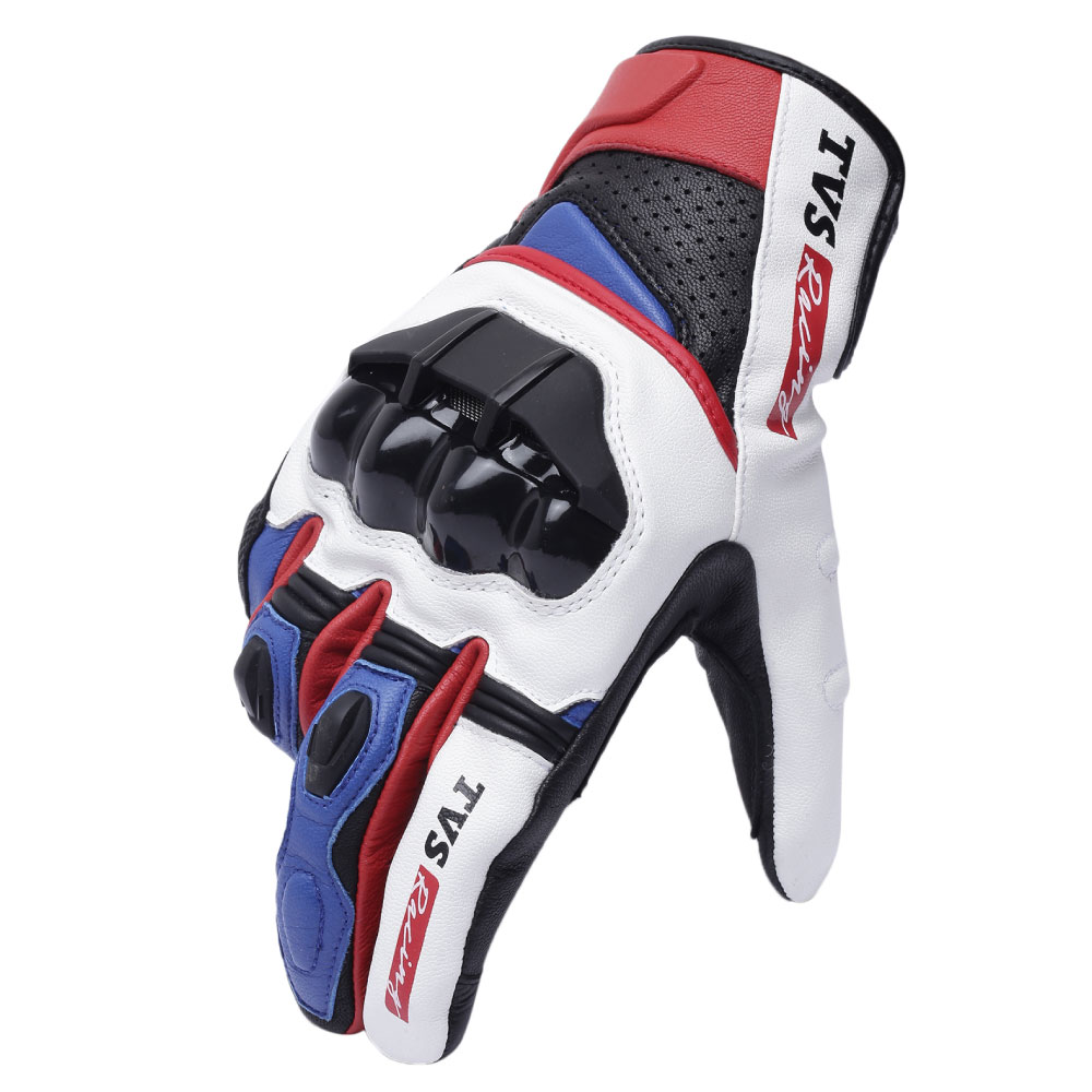  TVS Racing Race Riding Gloves for Men – Thermo-Plastic Rubber Protected, Touch Screen Compatible, & Visor Wiper Fingertips – Premium Bike Gloves for Off Roads