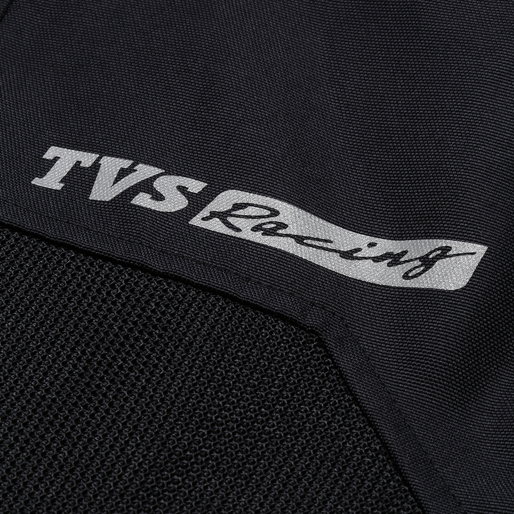  TVS Racing Asphalt Riding Jacket for Men- High Abrasion 600D Polyester, CE Level 2 Armour Protection – Essential Bike Jacket for Bikers (Grey)