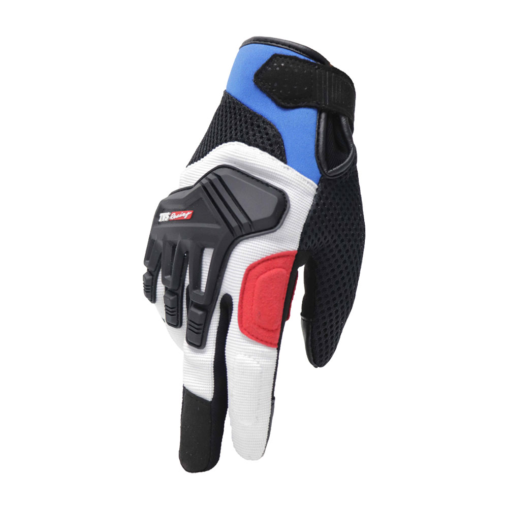  City Riding Gloves Blue/Red Comfortable and Stylish Riding Gloves