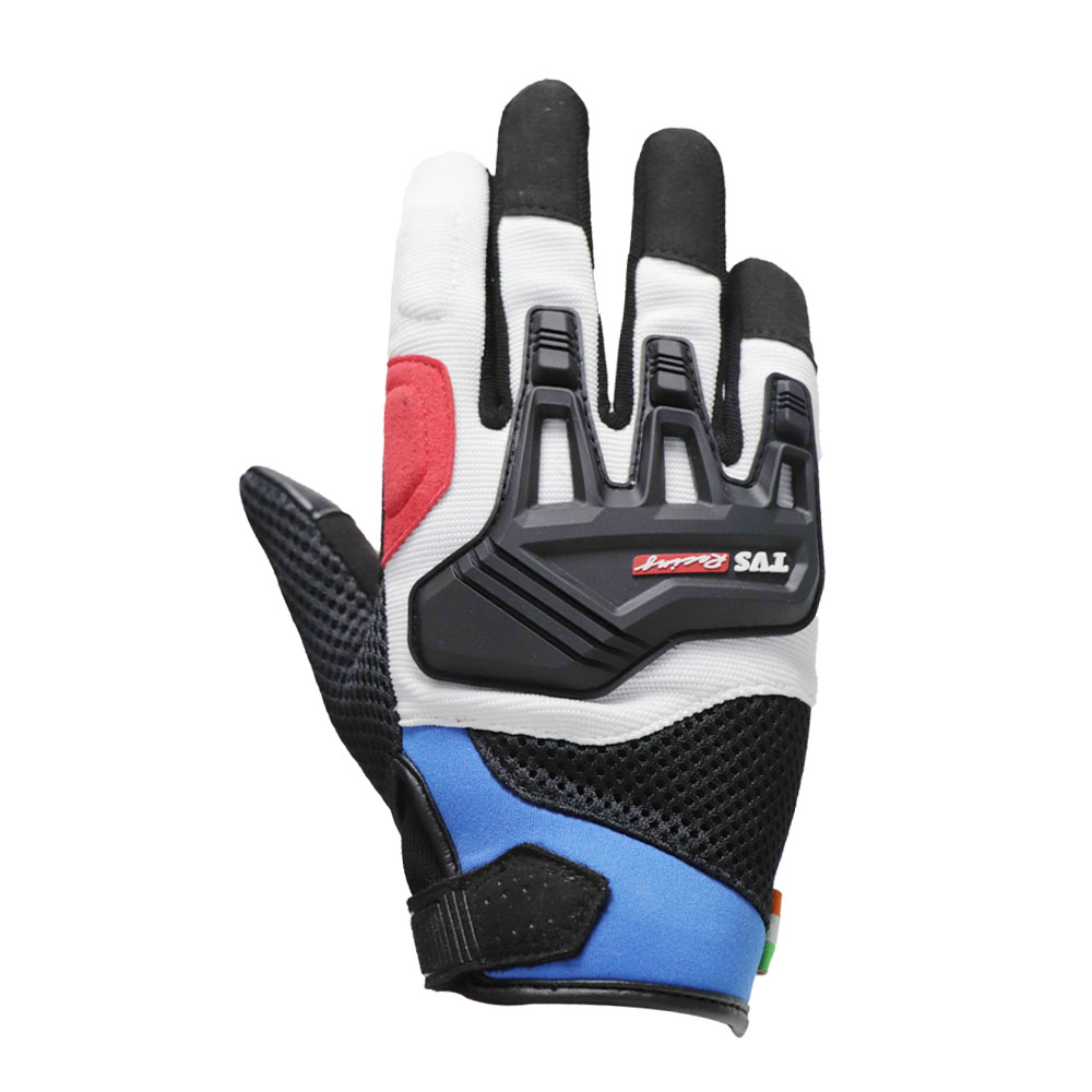  City Riding Gloves Blue/Red Comfortable and Stylish Riding Gloves