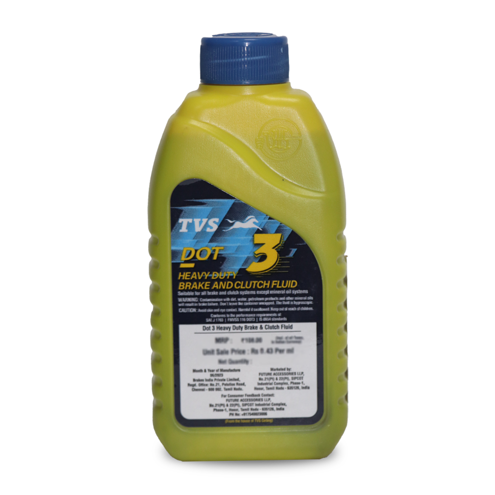  TVS Dot3 Heavy Duty Brake and Clutch Fluid - 250ml.