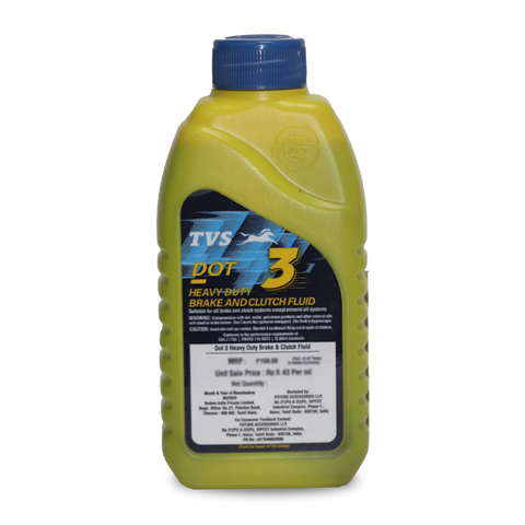 TVS Dot3 Heavy Duty Brake and Clutch Fluid - 250ml.