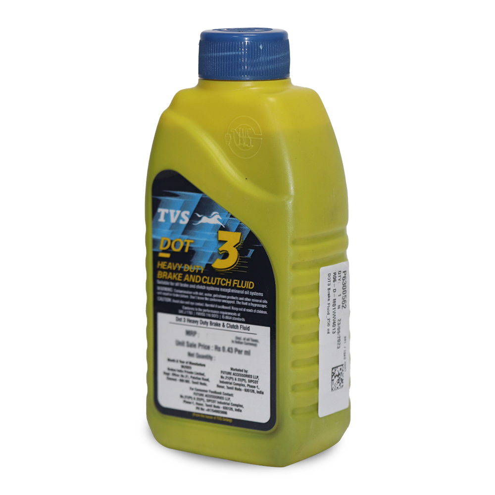  TVS Dot3 Heavy Duty Brake and Clutch Fluid - 250ml.