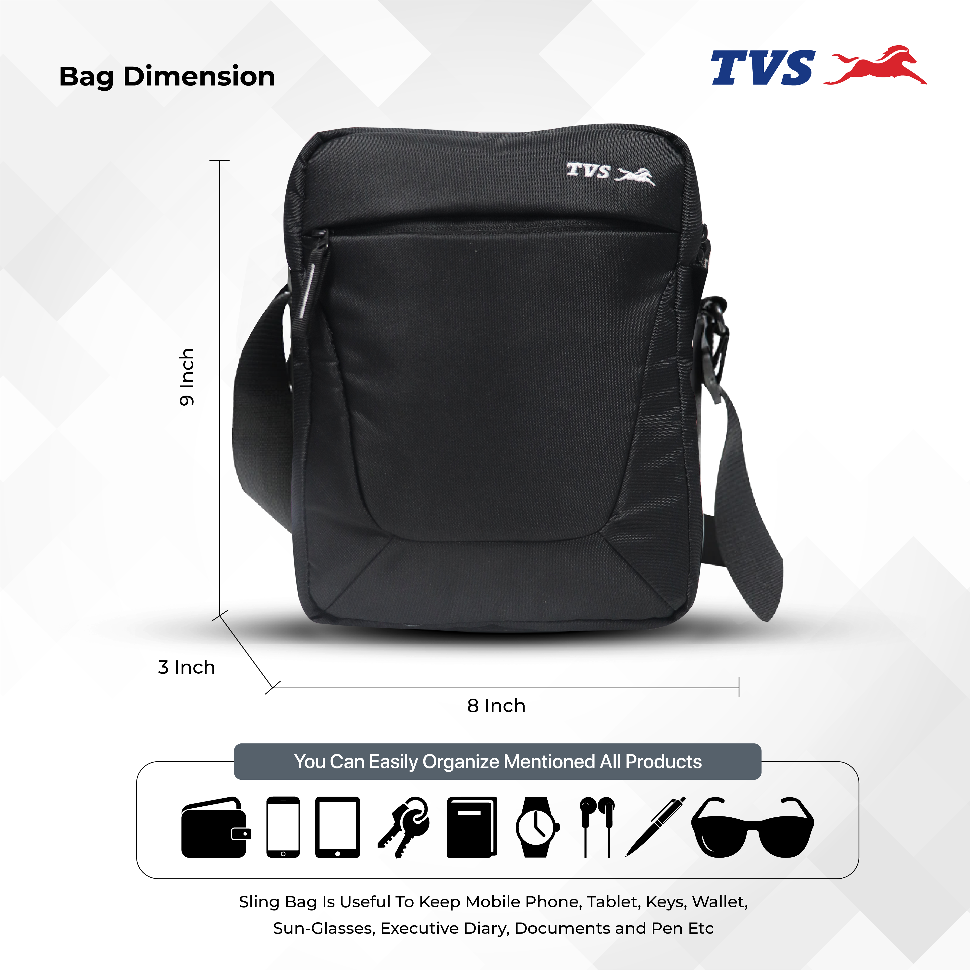  TVS Crossbody Bag